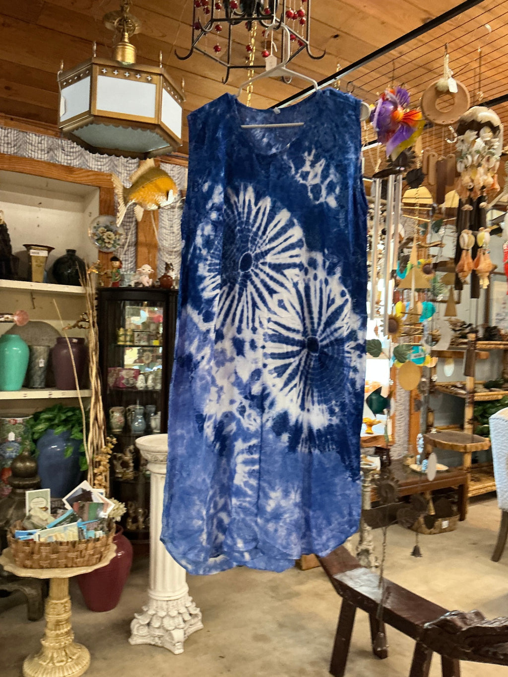 T-Shirt Blue and White Cotton or similar fabric one size