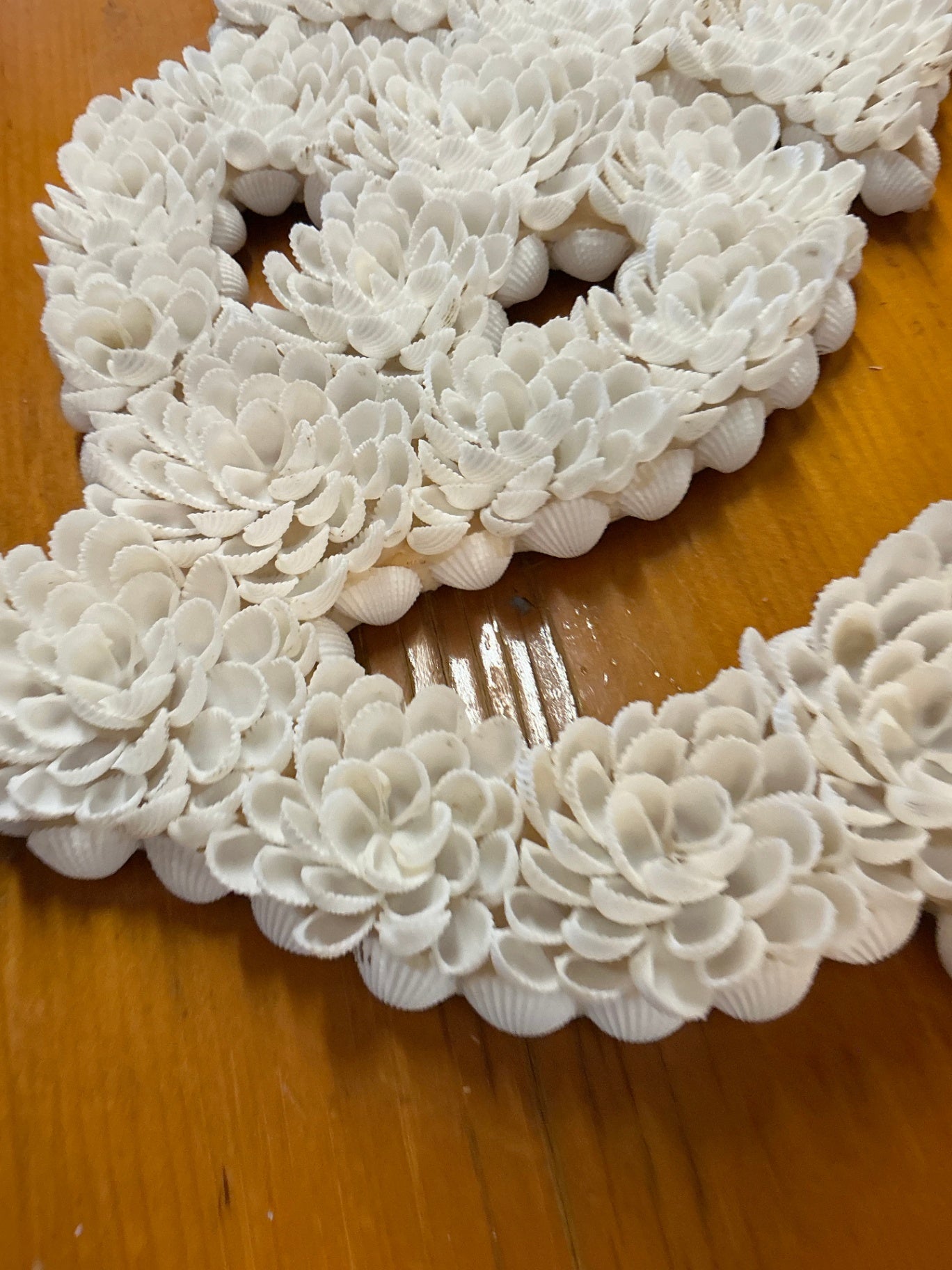 Decorative Wall Hanging White Sea Shell Anchor Measures 16" x 13"