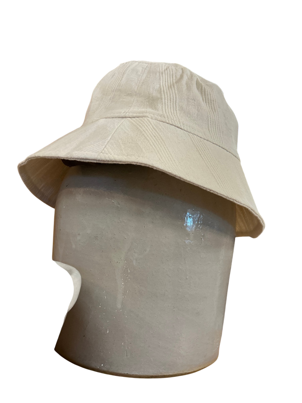Bucket Hat Beige Fabric