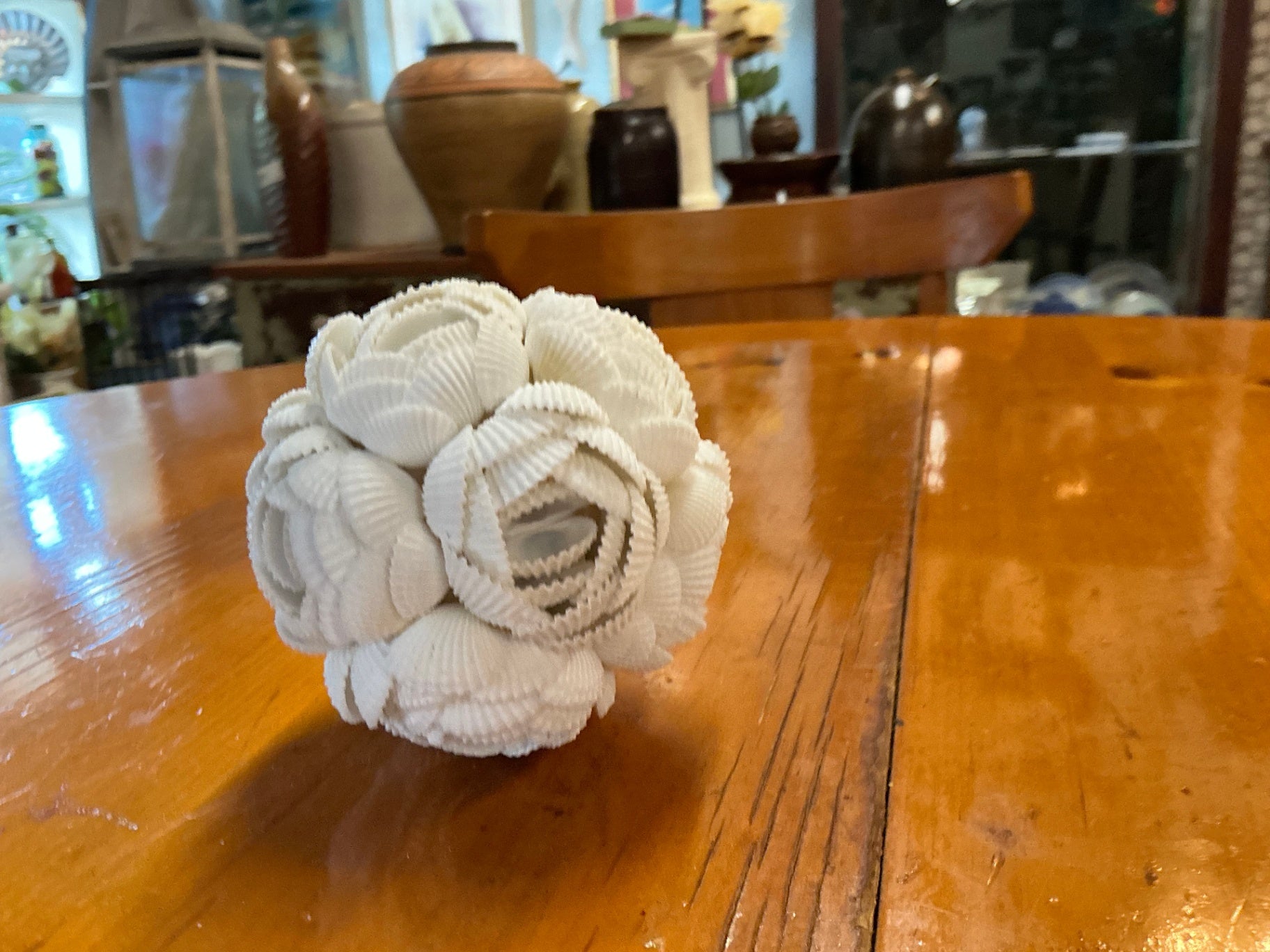 Shell Ball measuring 4 inches round