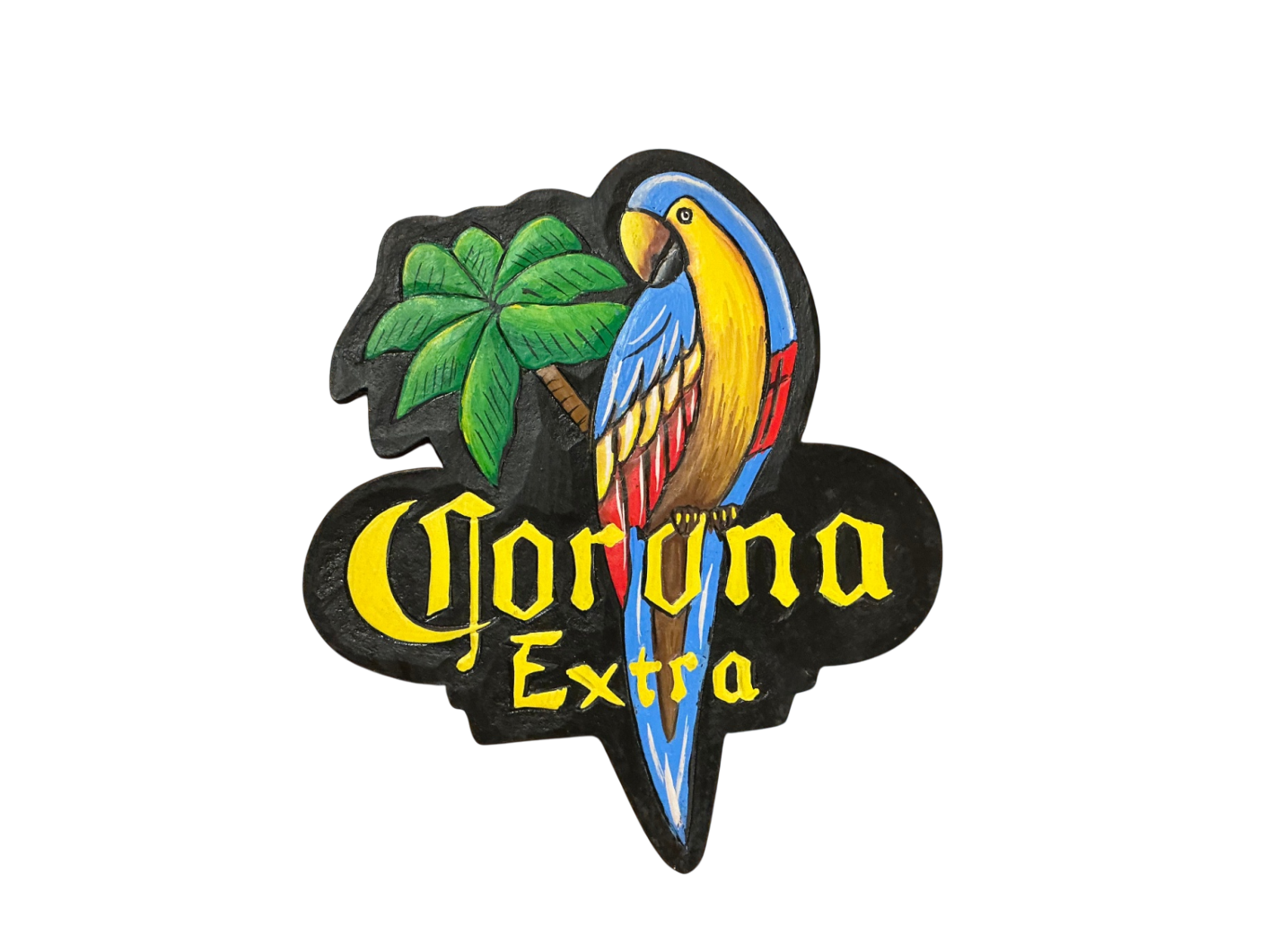 Corona Extra Decorative Wall Hanging Black, yellow, blue, red, green, brown Wood sign Sorry We're Stoned Come Back Later Decorative Wooden Wall Hanging Sign 12"x9.5"
