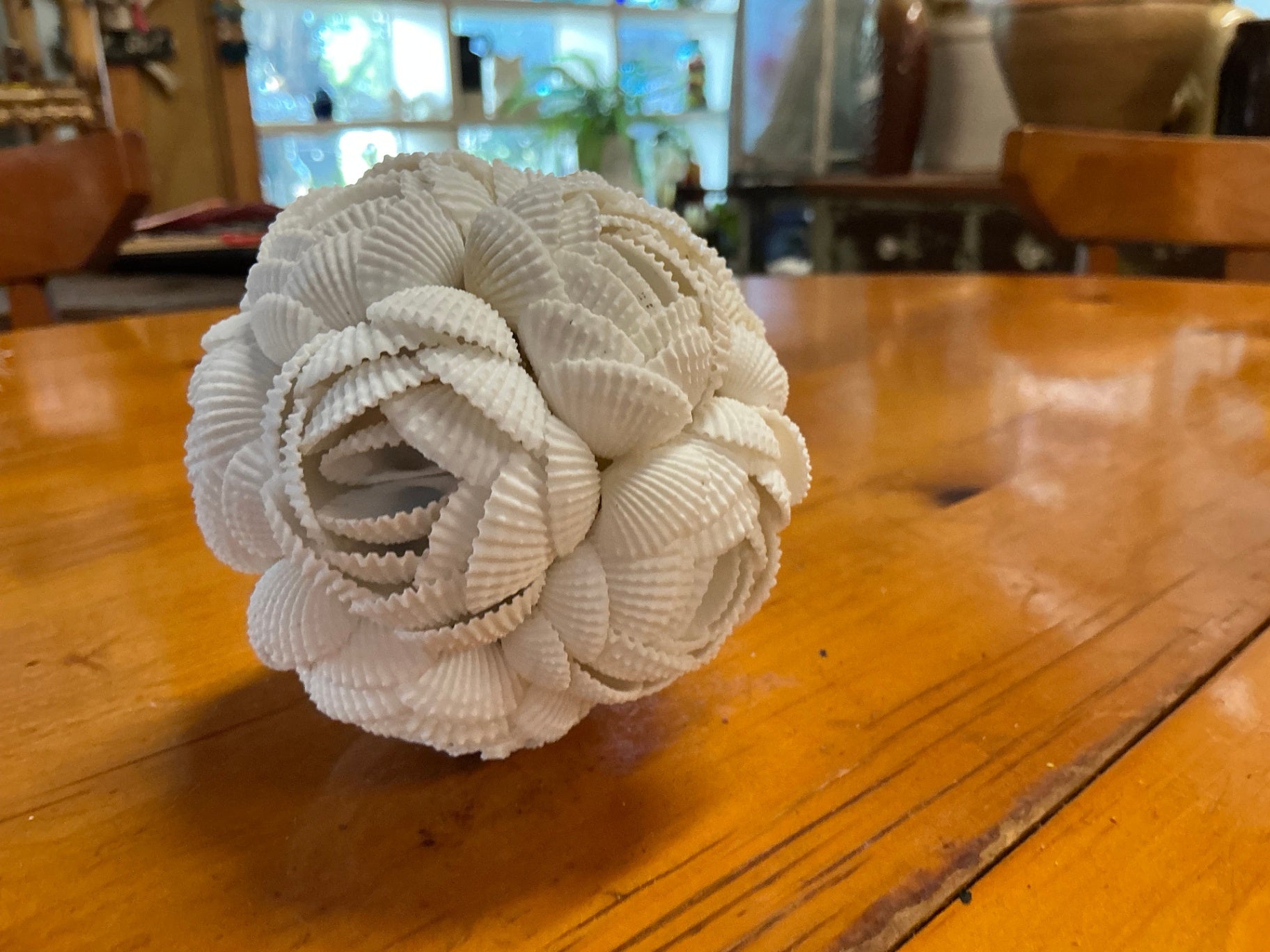 Shell Ball measuring 4 inches round