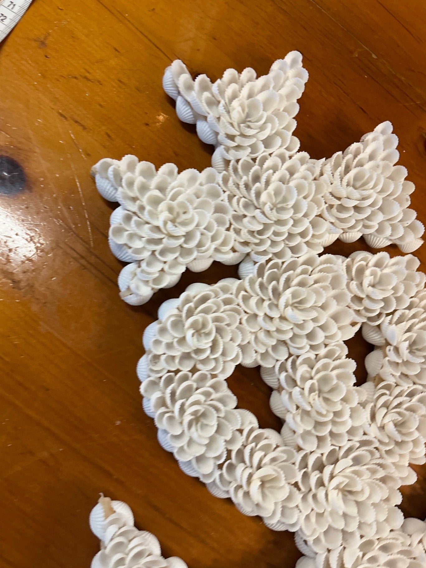 Decorative Wall Hanging White Sea Shell Anchor Measures 16" x 13"
