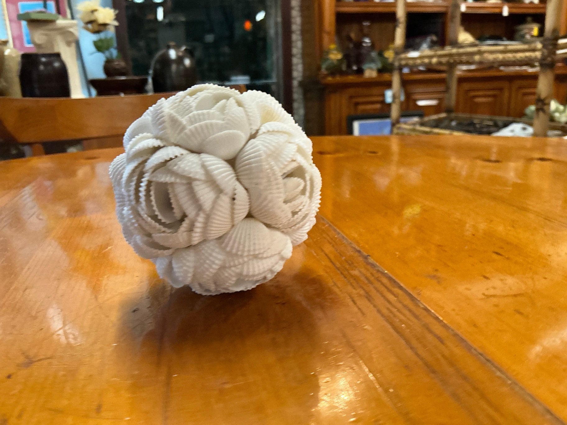 Shell Ball measuring 4 inches round
