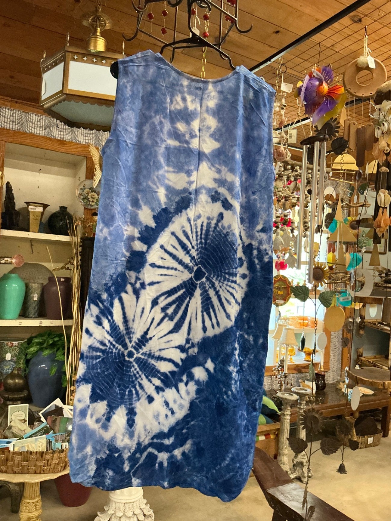 T-Shirt Blue and White Cotton or similar fabric one size