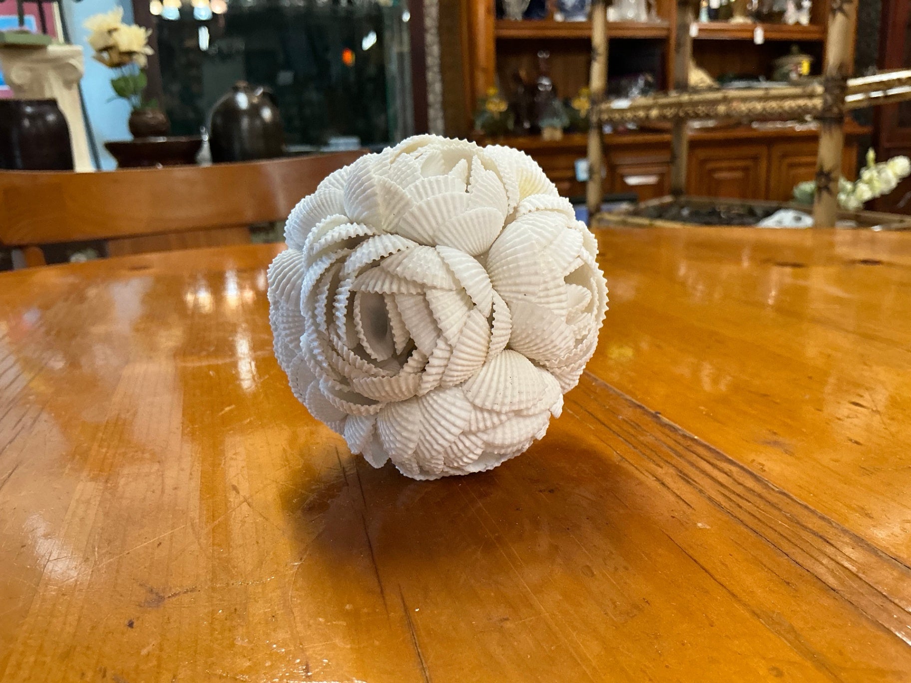 Shell Ball measuring 4 inches round