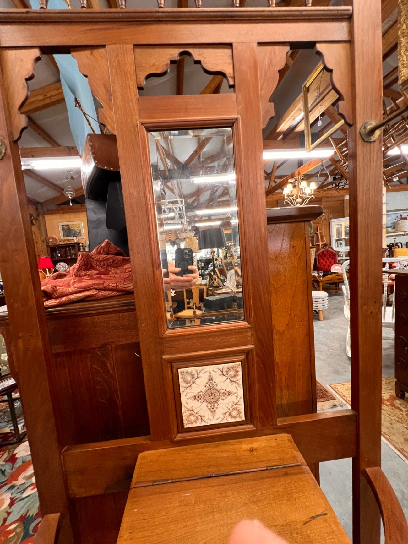 Antique Hall Tree