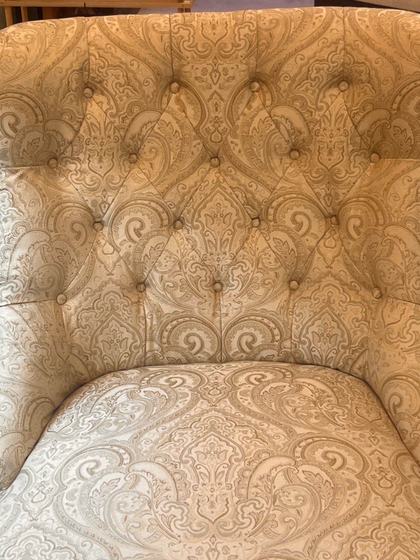 Chair Beige Upholstered fabric