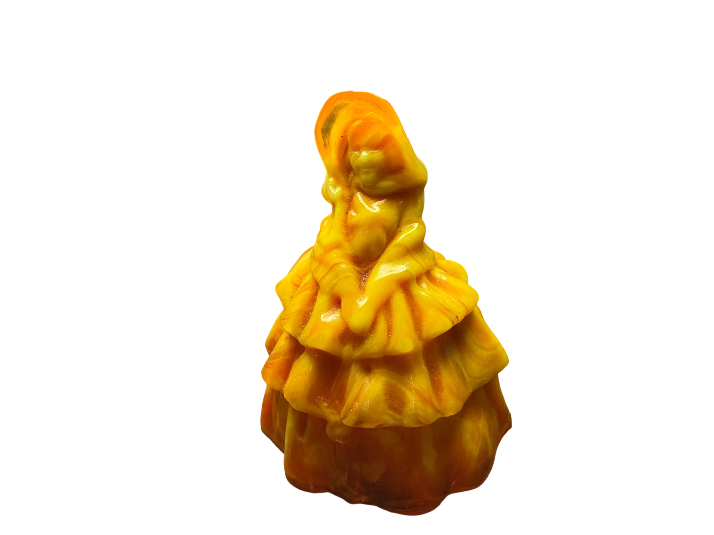 Boyd slag glass butterscotch swirl 