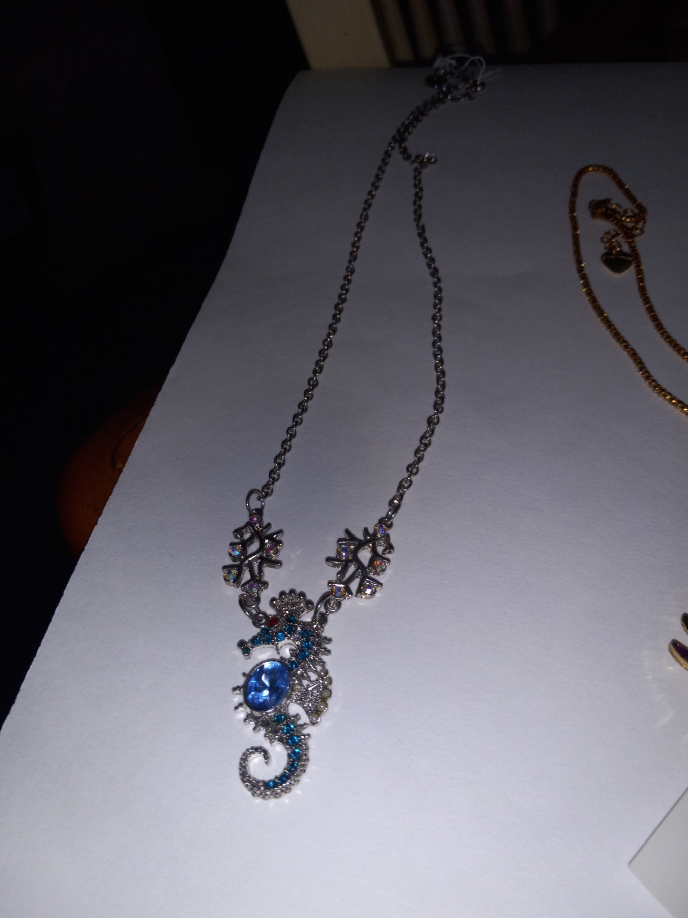 Seahorse necklace dsc