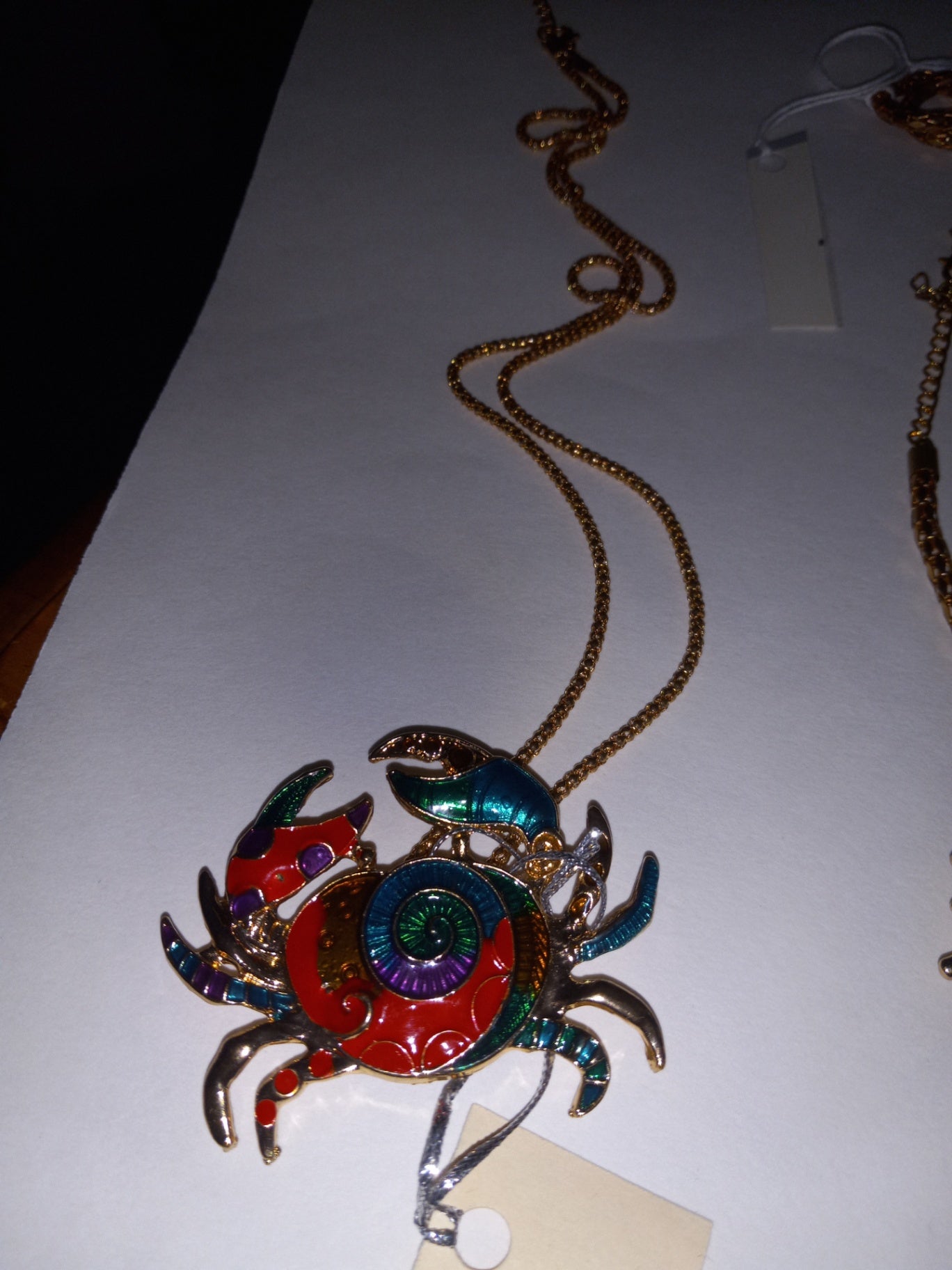 Crab necklace dsc