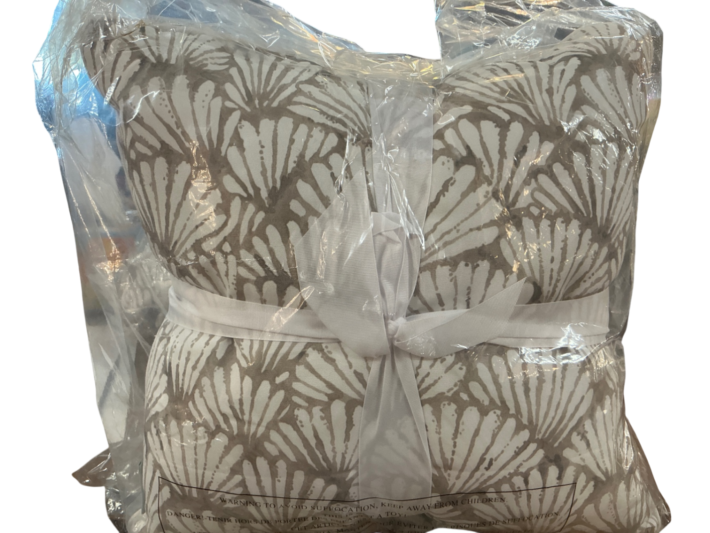 Decorative Pillows Beige and brown Fabric set