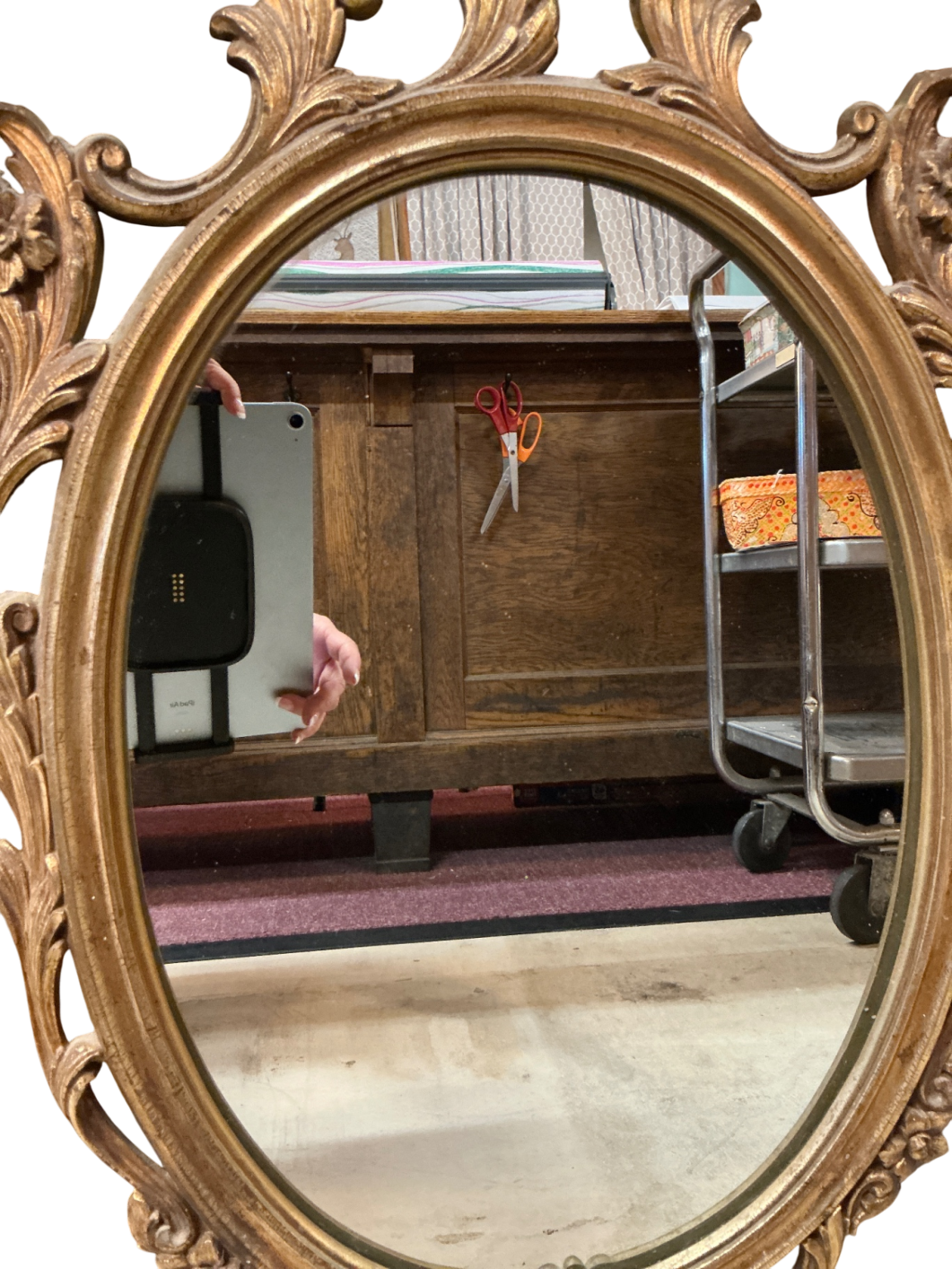 Decorative Mirror Gold Wood