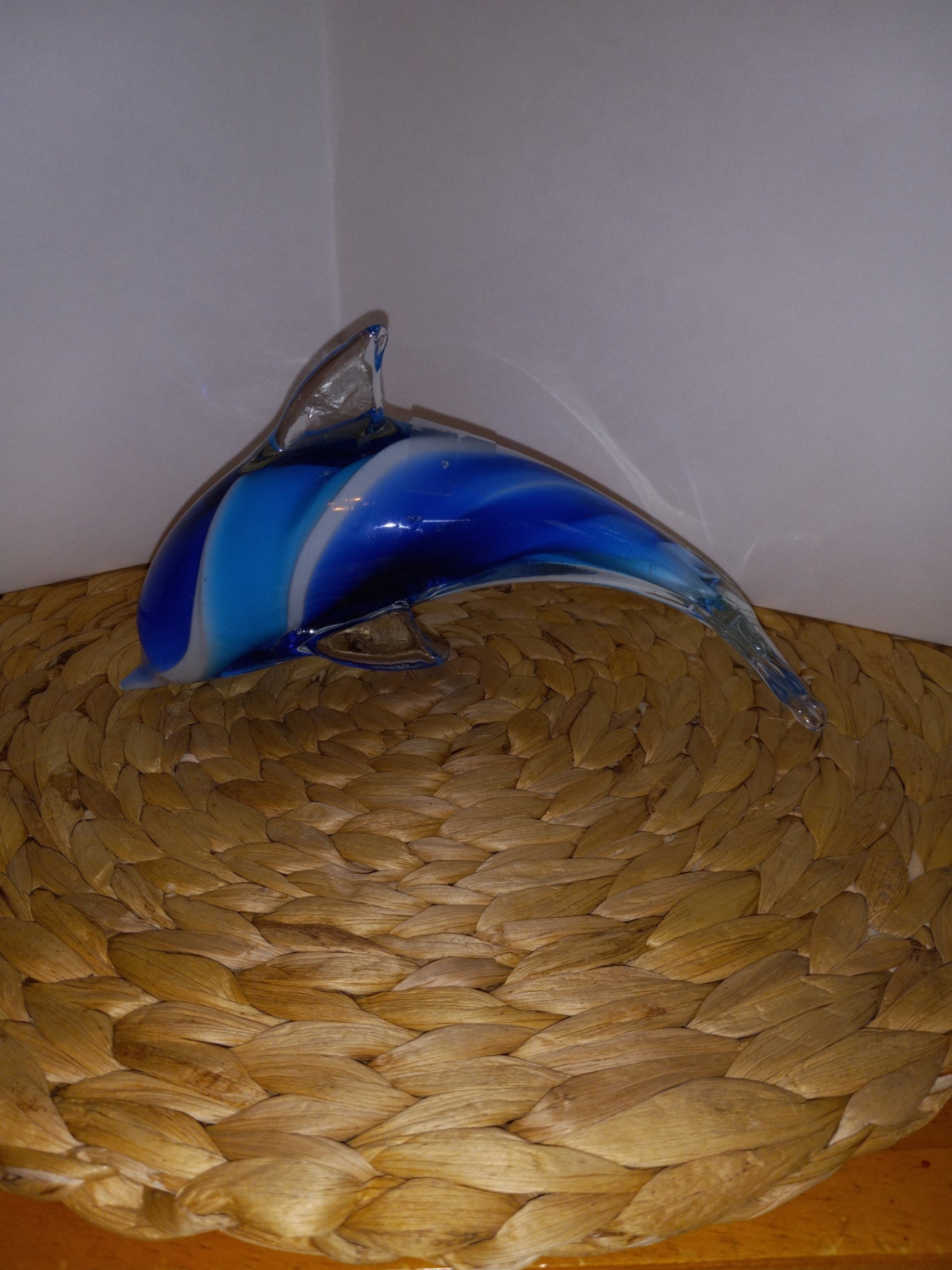 Decorative Glass Art Dolphin dsc