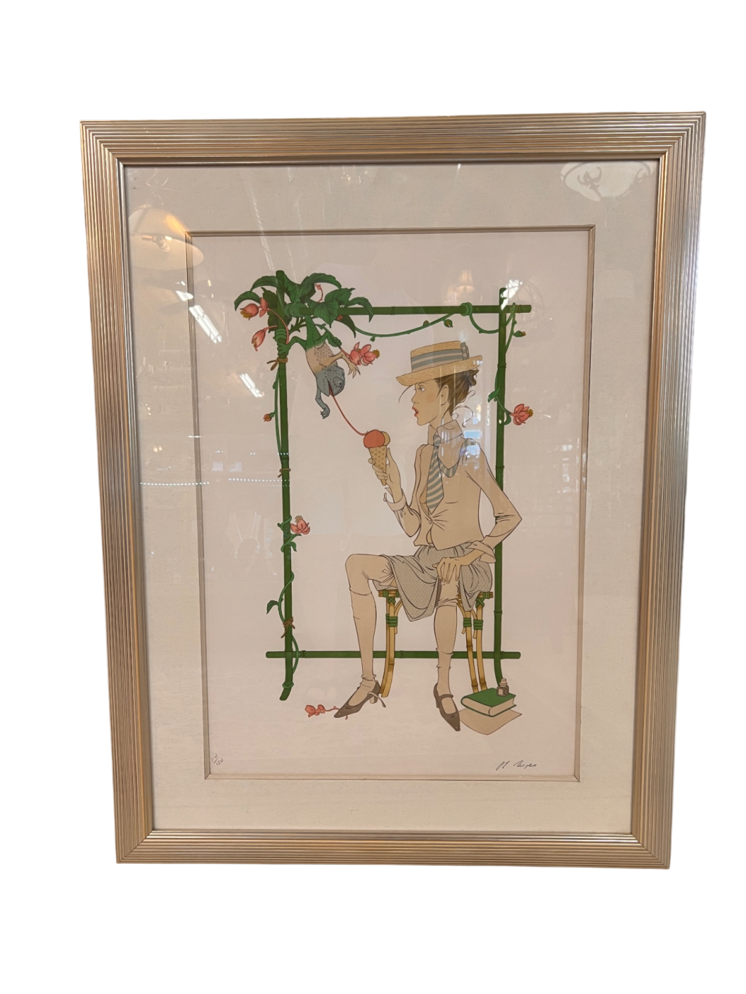 "Ice Cream" by Philippe Noyer Signed Lithograph 110 of 180 24” x 36”
