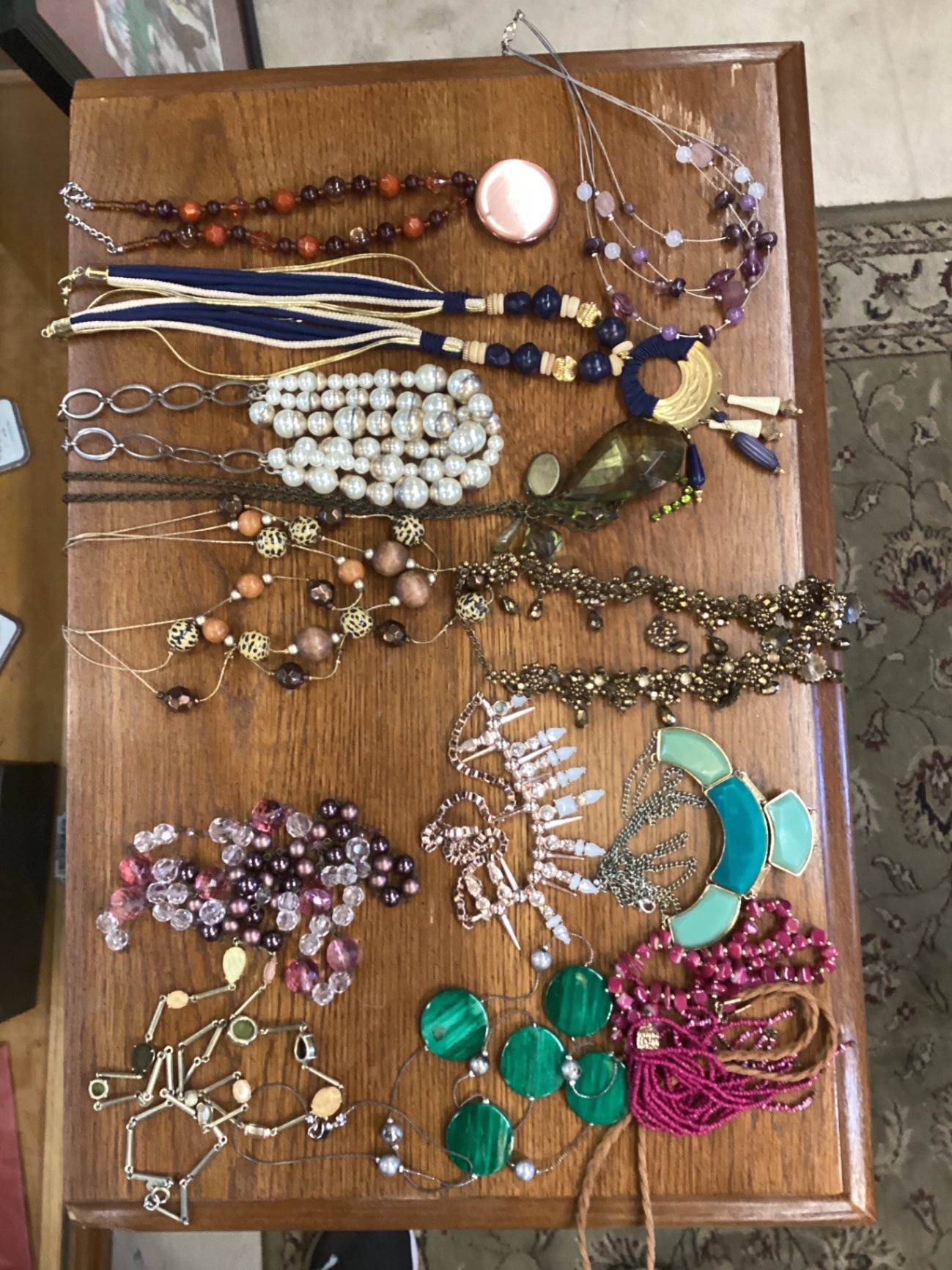 Each necklace is 11.99 assorted styles/ lengths and colors 