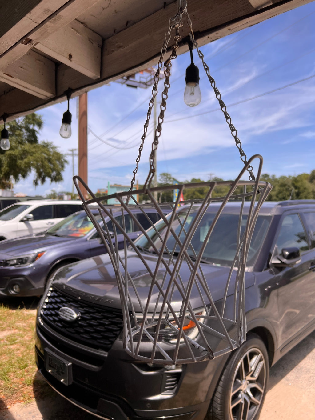Wire Basket Silver Metal