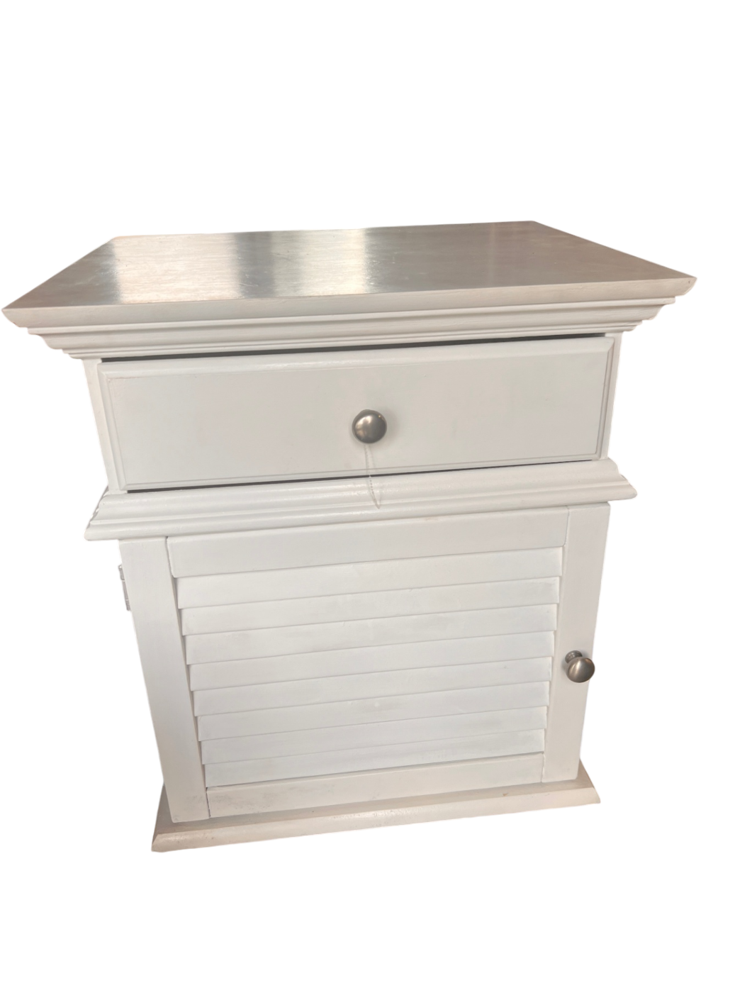 Nightstand White Wood