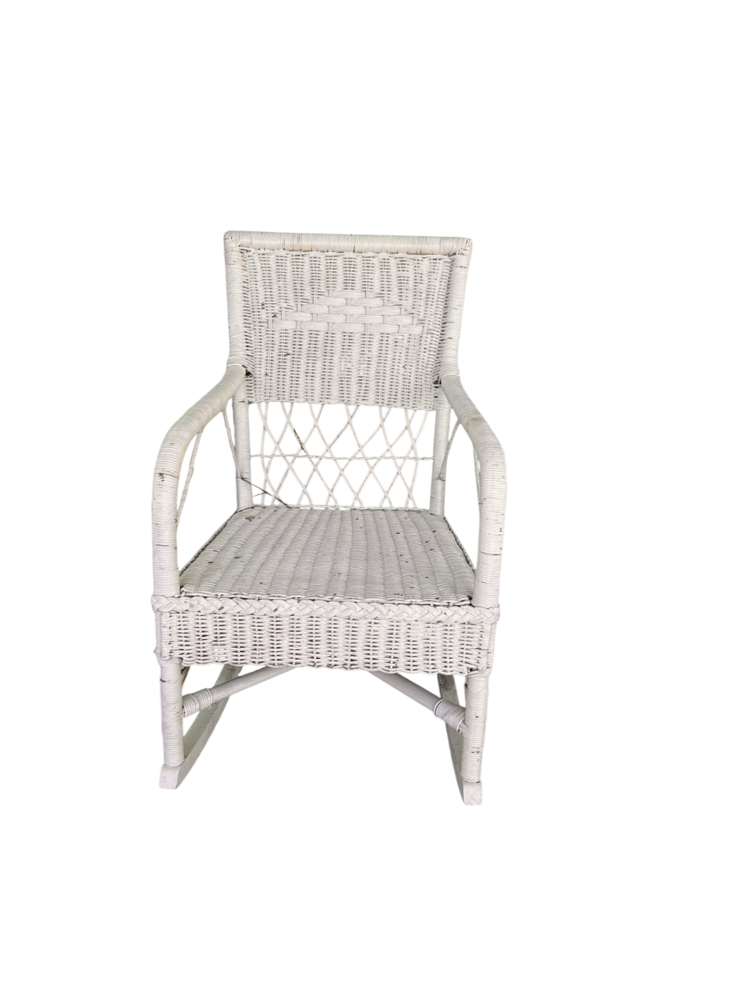 Chair White Wicker
