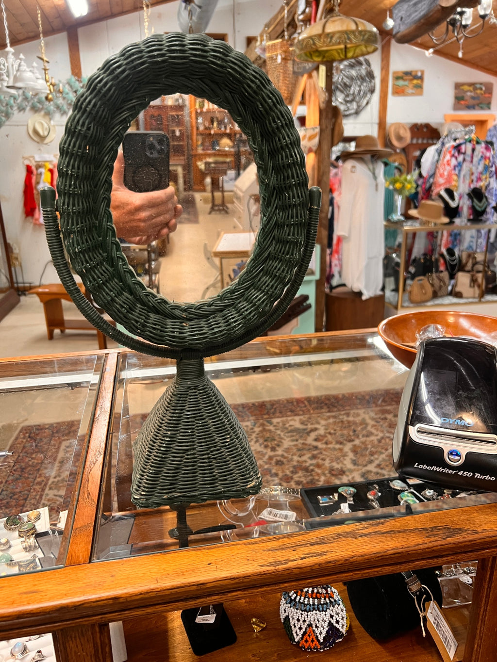 Green Makeup Mirror
