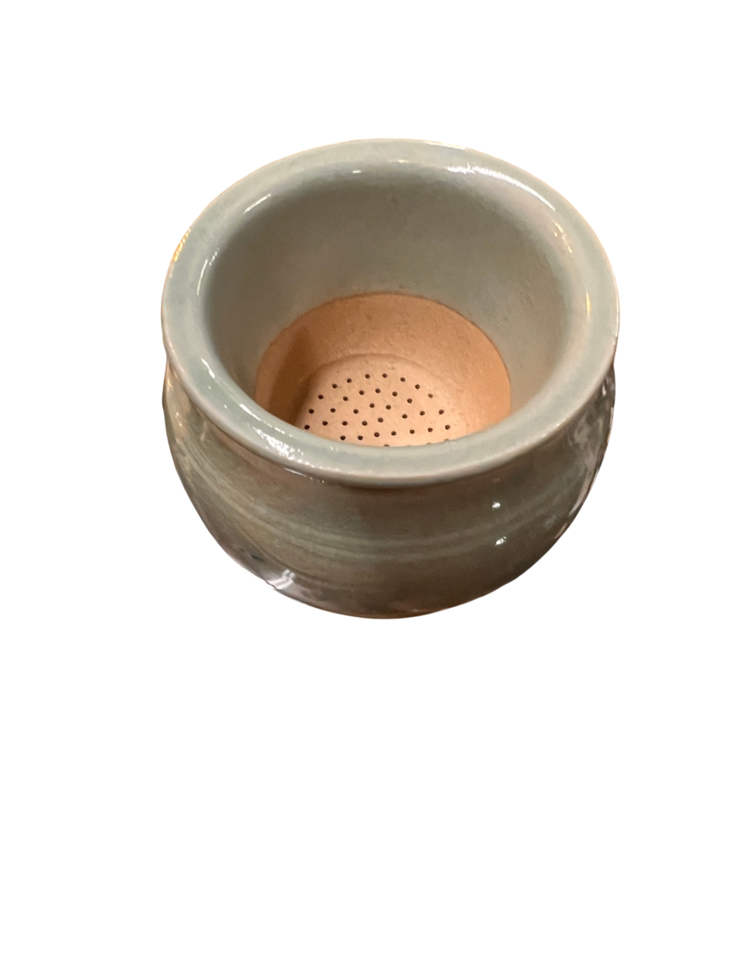 Elegant Korean Celadon Pottery Tea Set – Handcrafted Crackle Glaze with Crane Motif