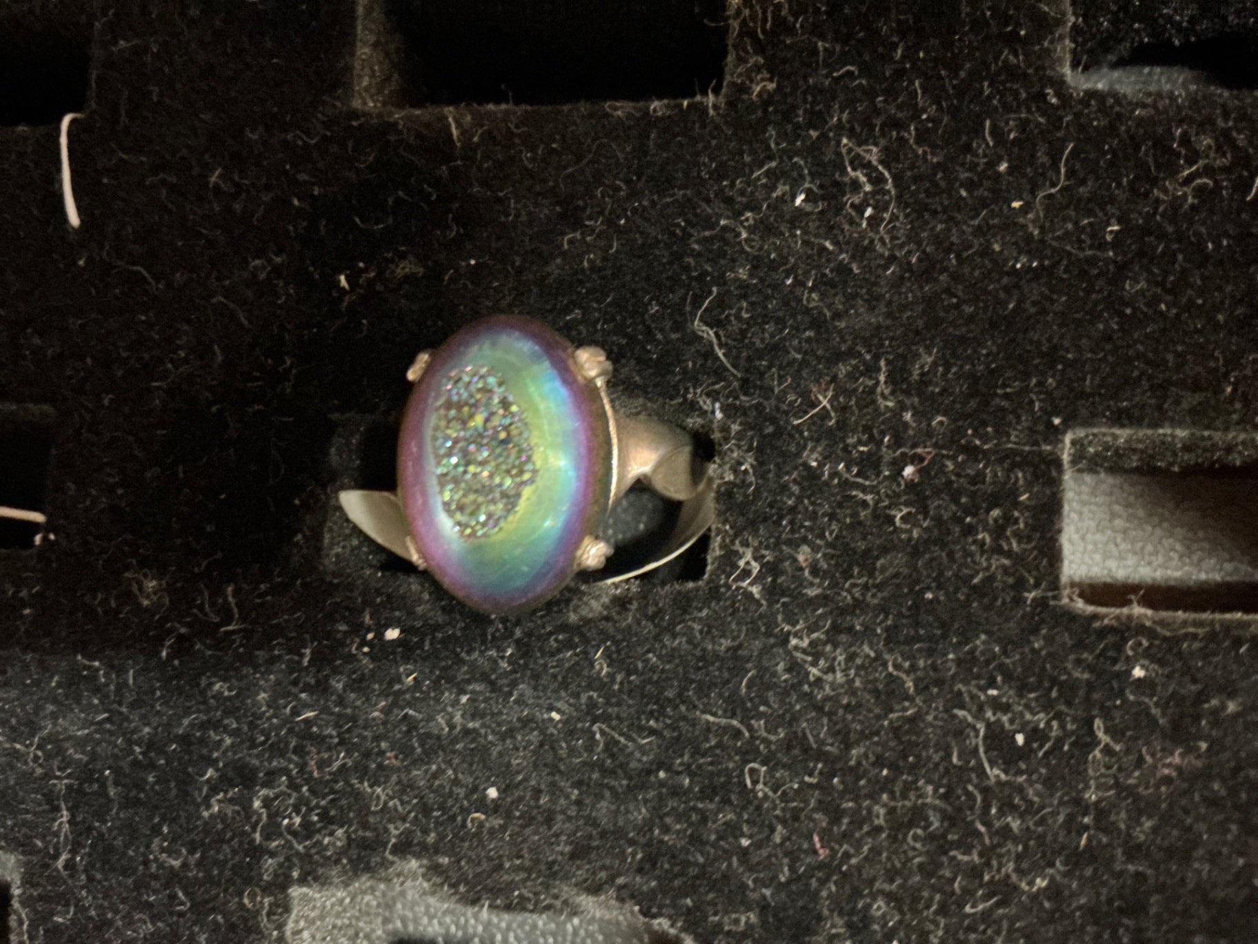 Rainbow Druzy Geode