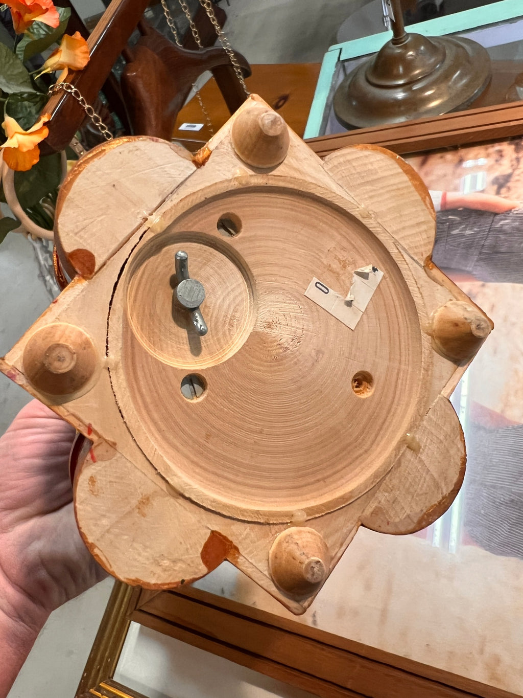 Vintage Russian Hand-Painted St. Basil’s Cathedral Wooden Music Box – Moscow Souvenir