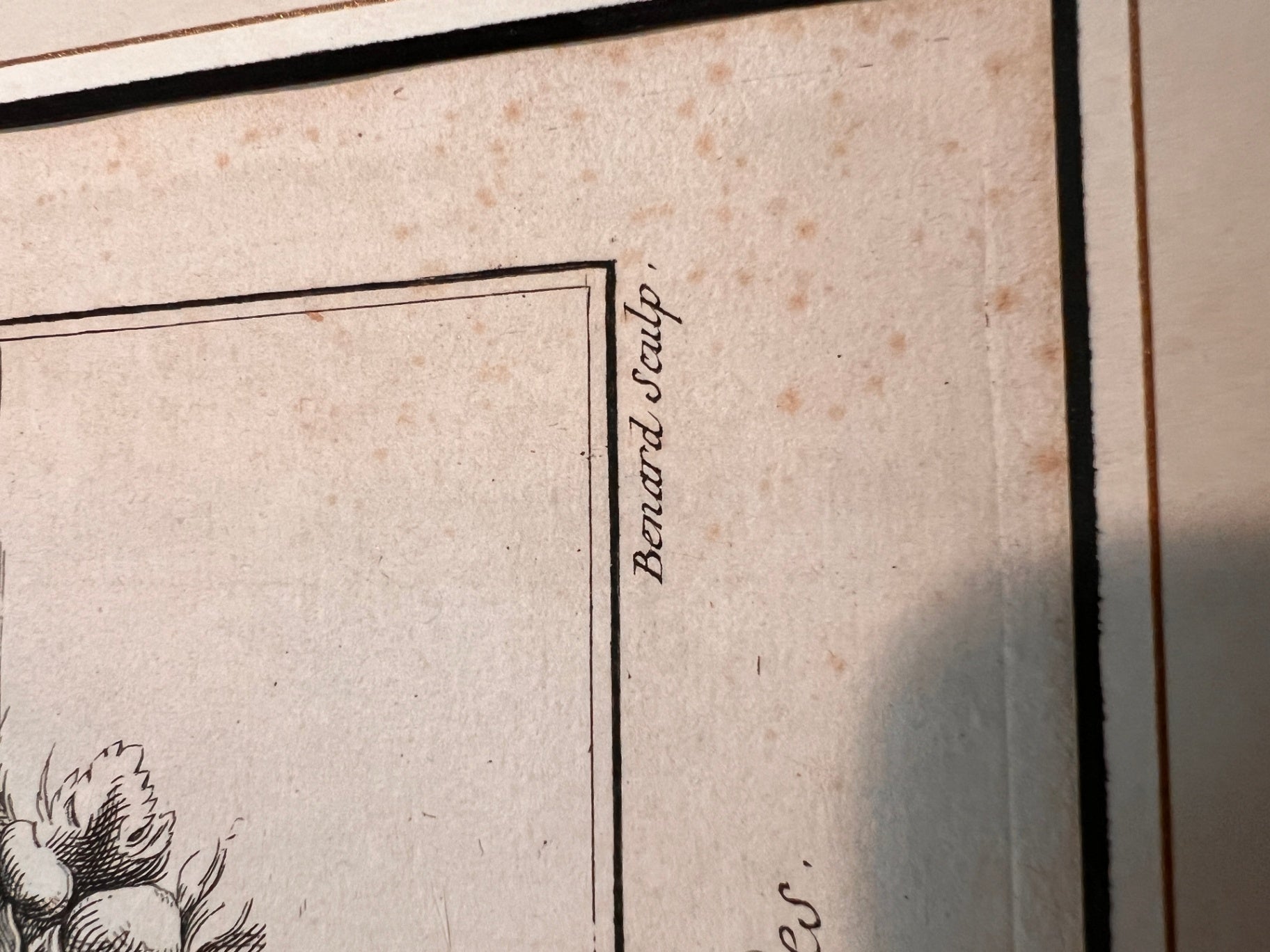 Antique Neoclassical Ink Drawing "Architecture, Cariatides" After Diderot Encyclopedie, Framed