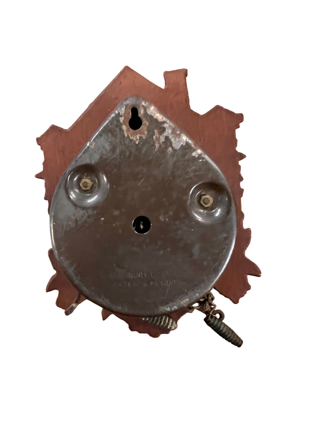 Vintage Lux Clock Co. Cuckoo Clock – Hand-Carved Wooden Front (1930s-1940s)