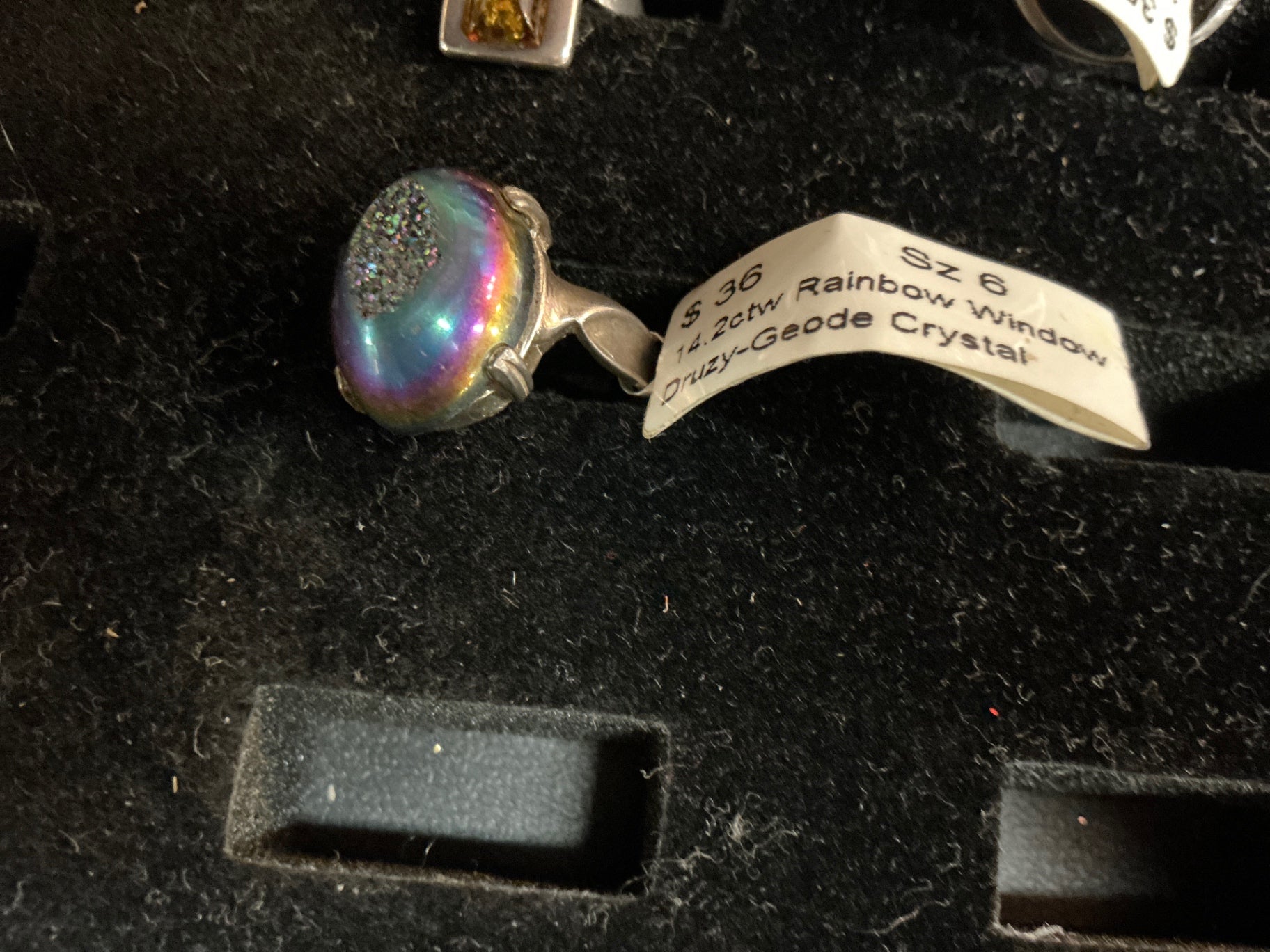 Rainbow Druzy Geode