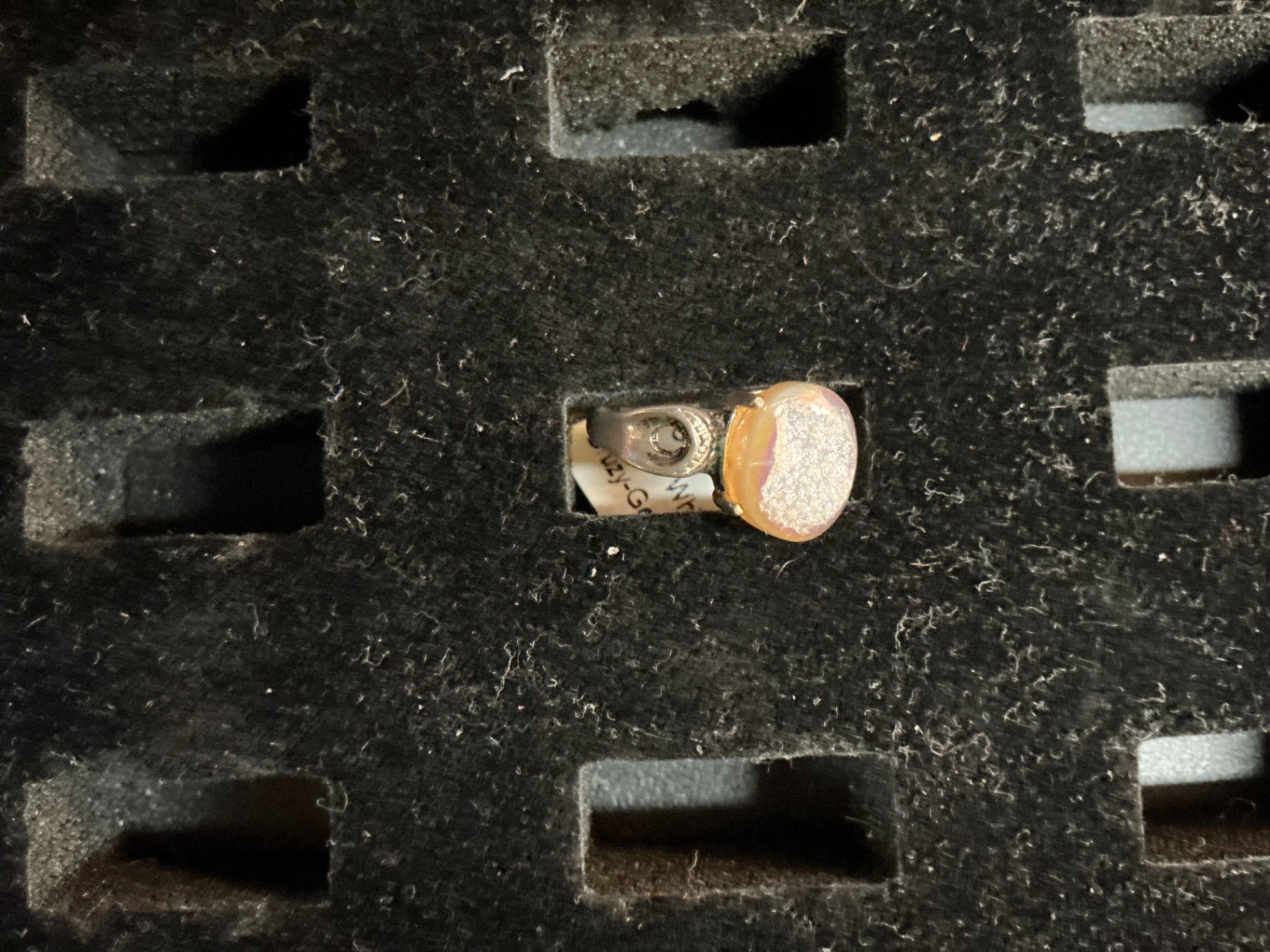 Ring Gold/Peach Gold and pearl (likely freshwater or cultured pearl)