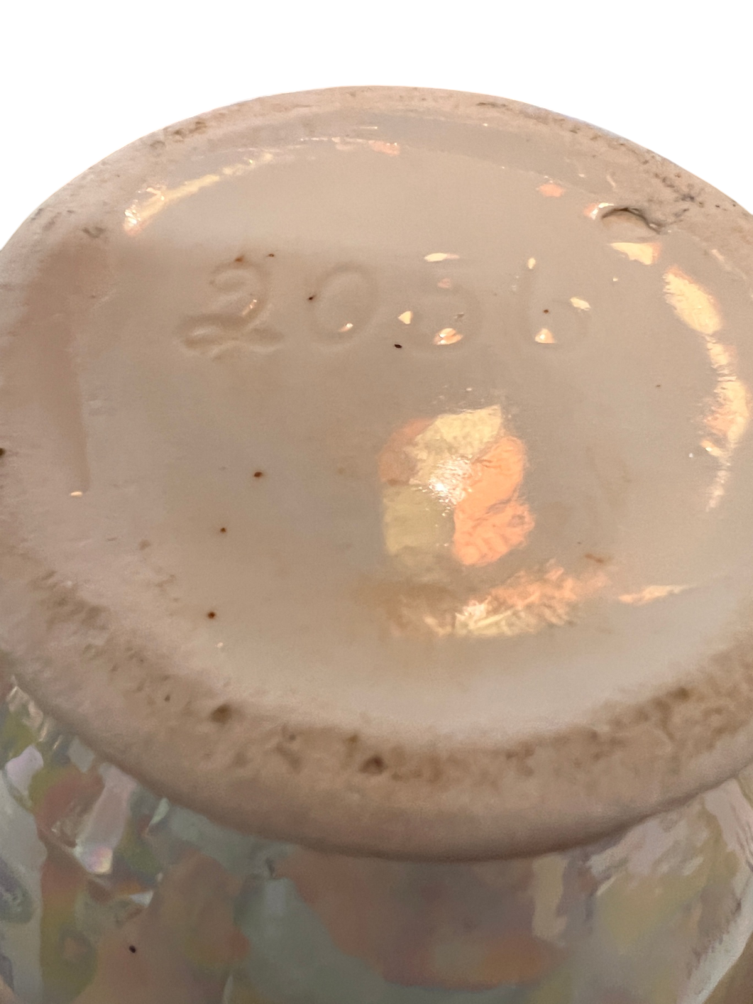 Decorative Vase Iridescent (multicolored/pearl-like) Glass