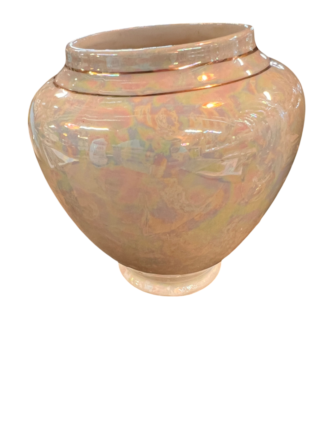 Decorative Vase Iridescent (multicolored/pearl-like) Glass