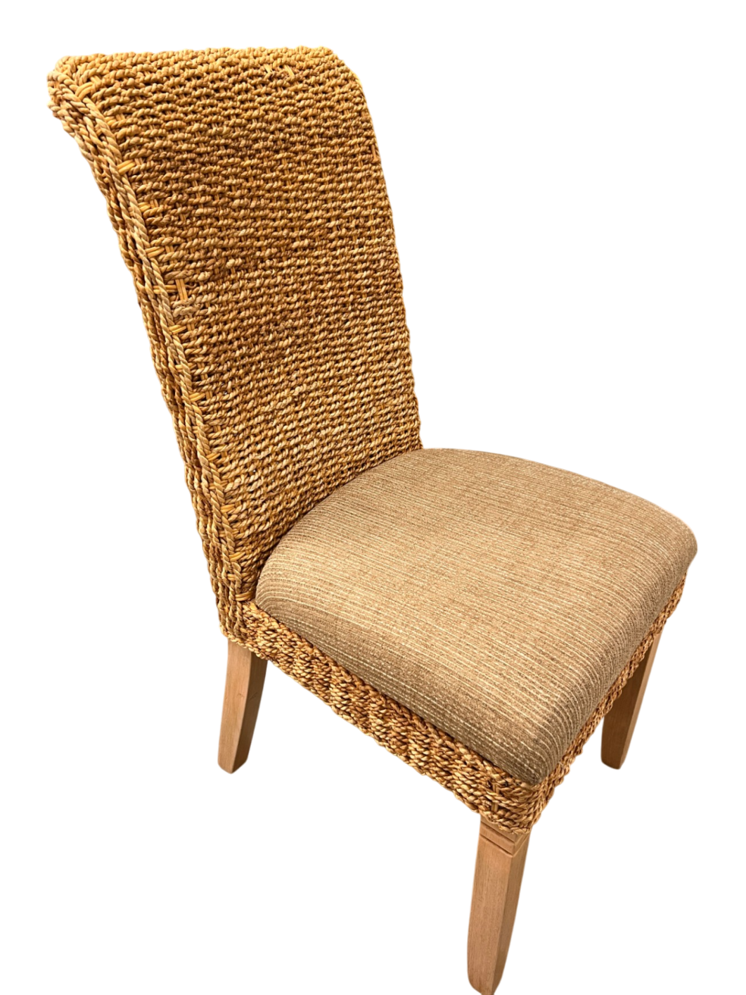 Chair Beige Wicker