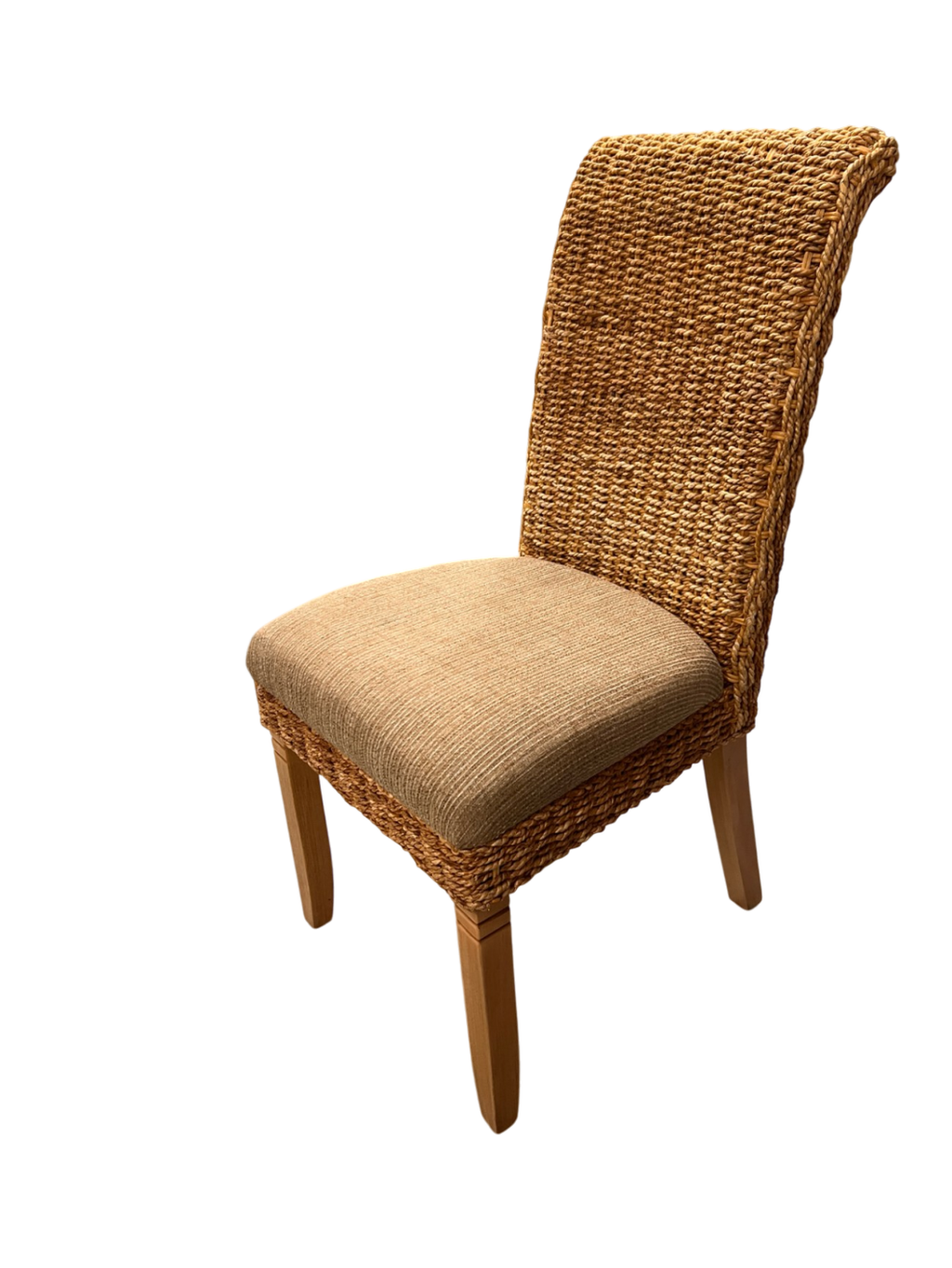 Chair Beige Wicker