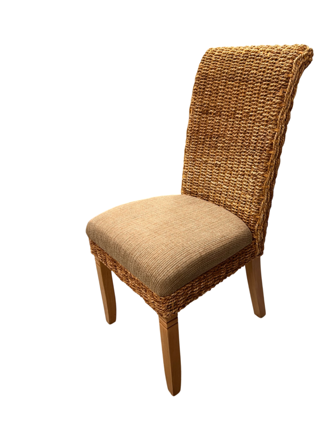 Chair Beige Wicker