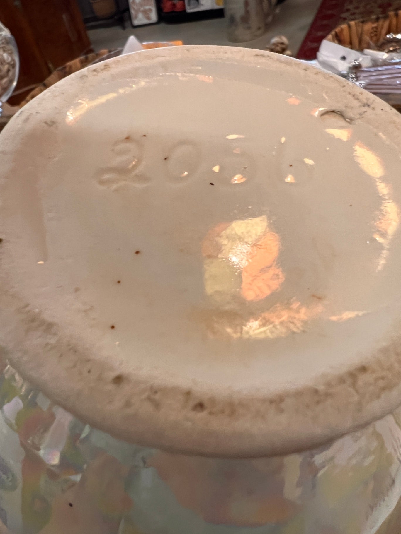 Decorative Vase Iridescent (multicolored/pearl-like) Glass