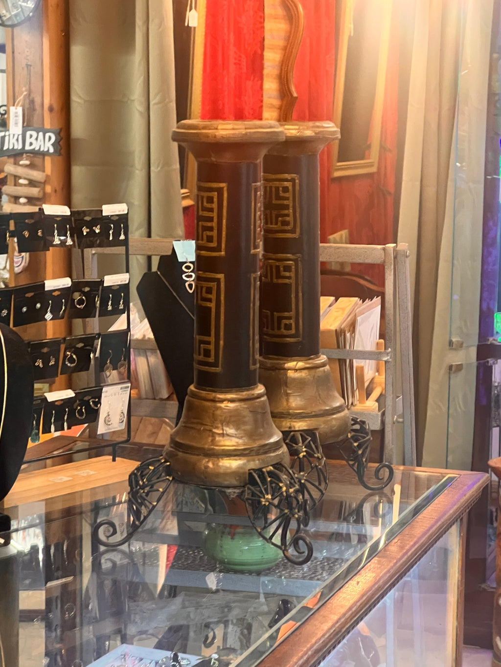 Decorative Wall Hanging Black and gold Wood and metal