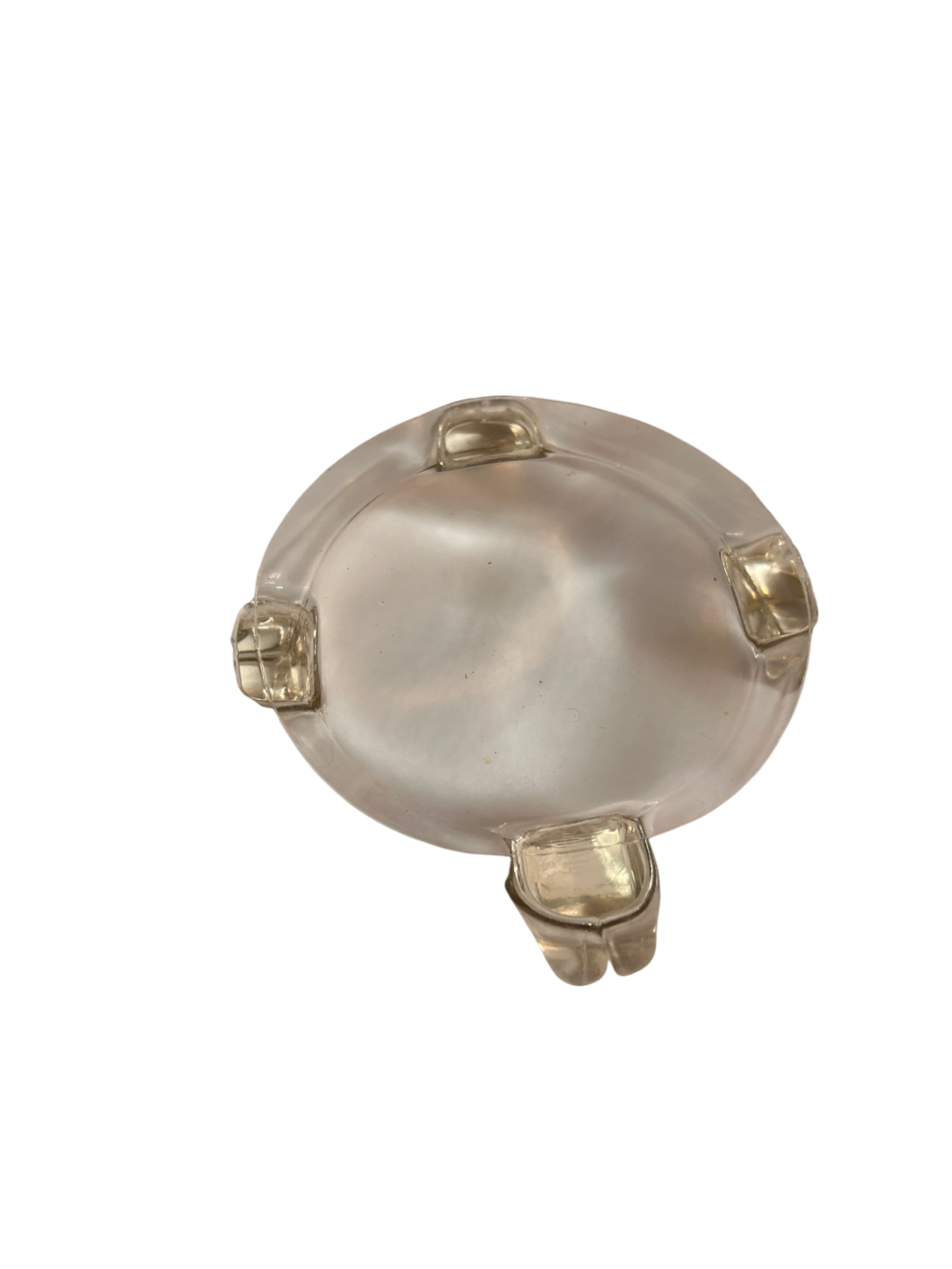 Decorative Plate Gold and clear Glass