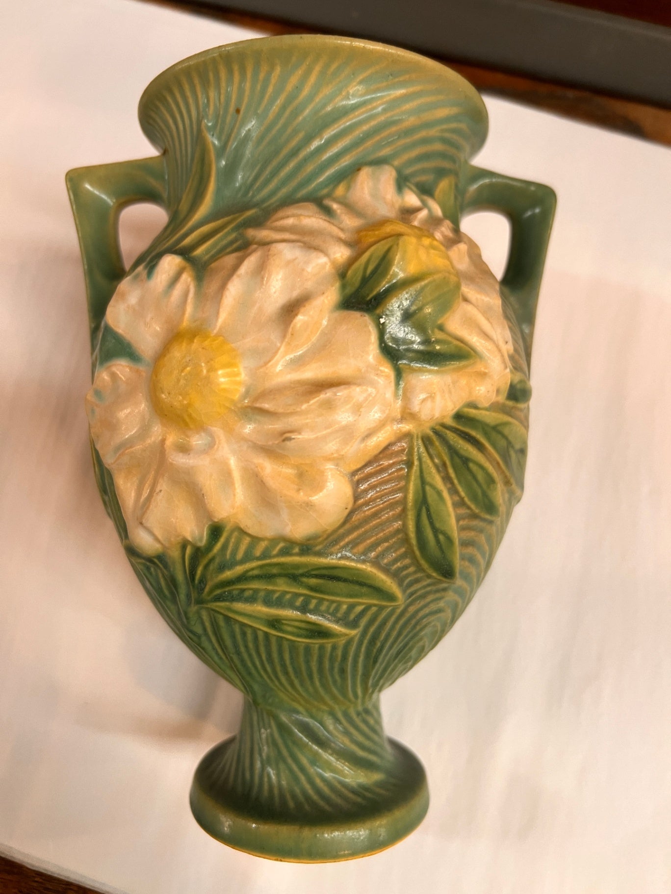 Roseville Pottery (1890–1954) Clematis Pattern Vase