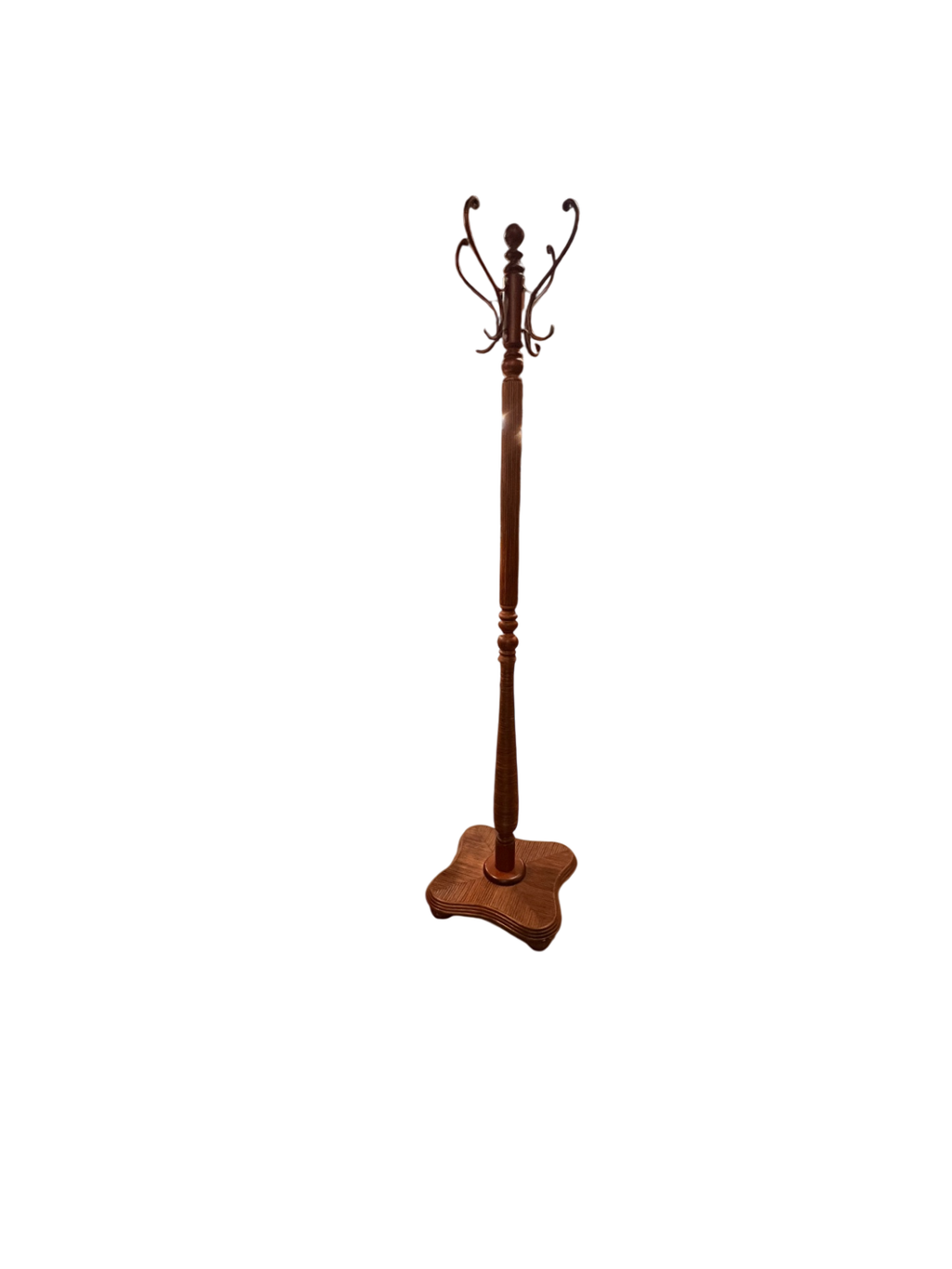 Coat Rack Brown Wood
