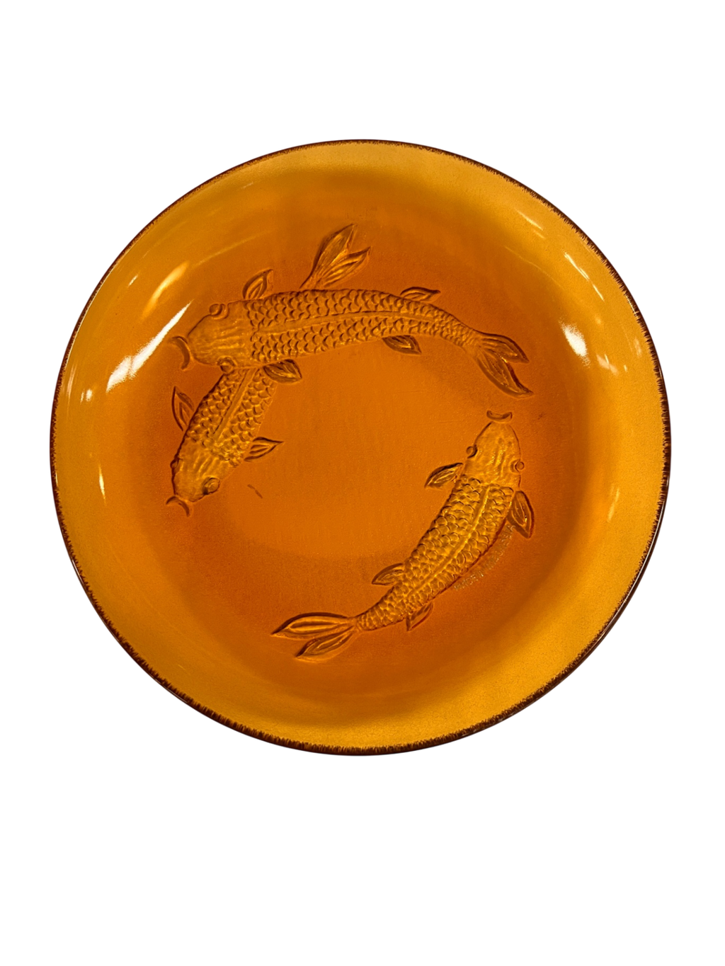 Decorative Wall Hanging Amber/Golden Glass