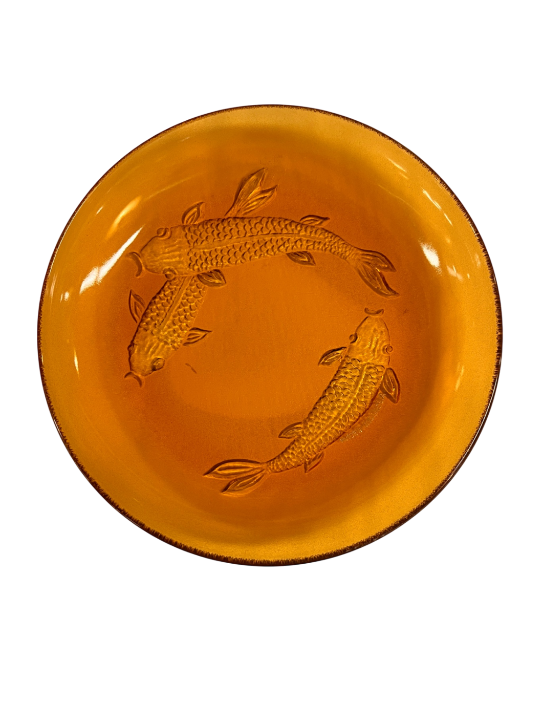 Decorative Wall Hanging Amber/Golden Glass