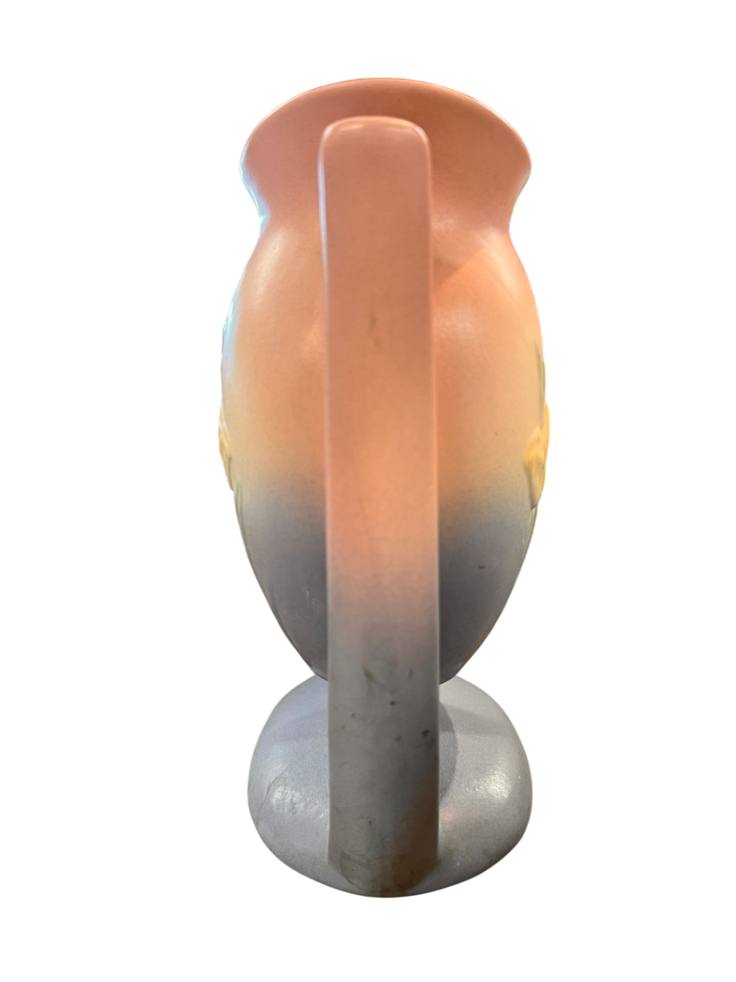 Vase Pastel pink, yellow, and green Ceramic Hull pottery 100-33-6