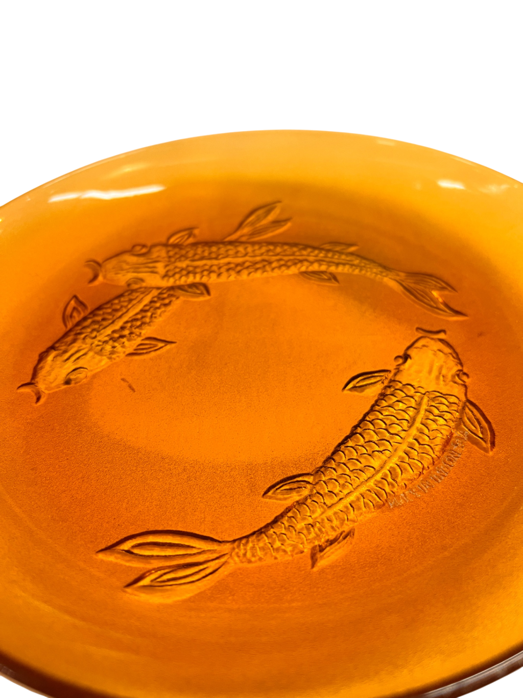 Decorative Wall Hanging Amber/Golden Glass