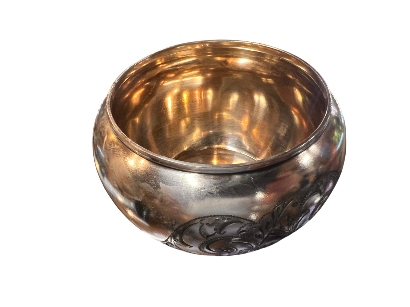 Barbour Silver Co. Quadruple Plate Engraved Footed Bowl (Model 998)