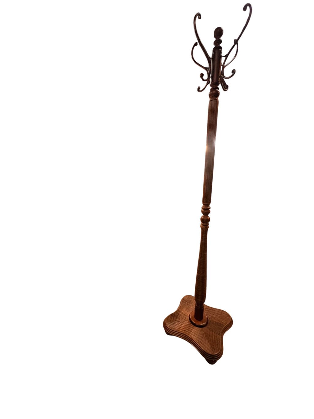 Coat Rack Brown Wood