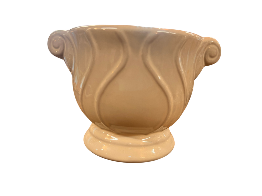 Planter Beige Glass, Metal