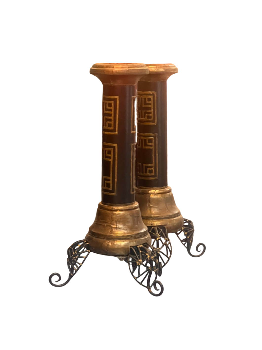 Decorative Wall Hanging Black and gold Wood and metal