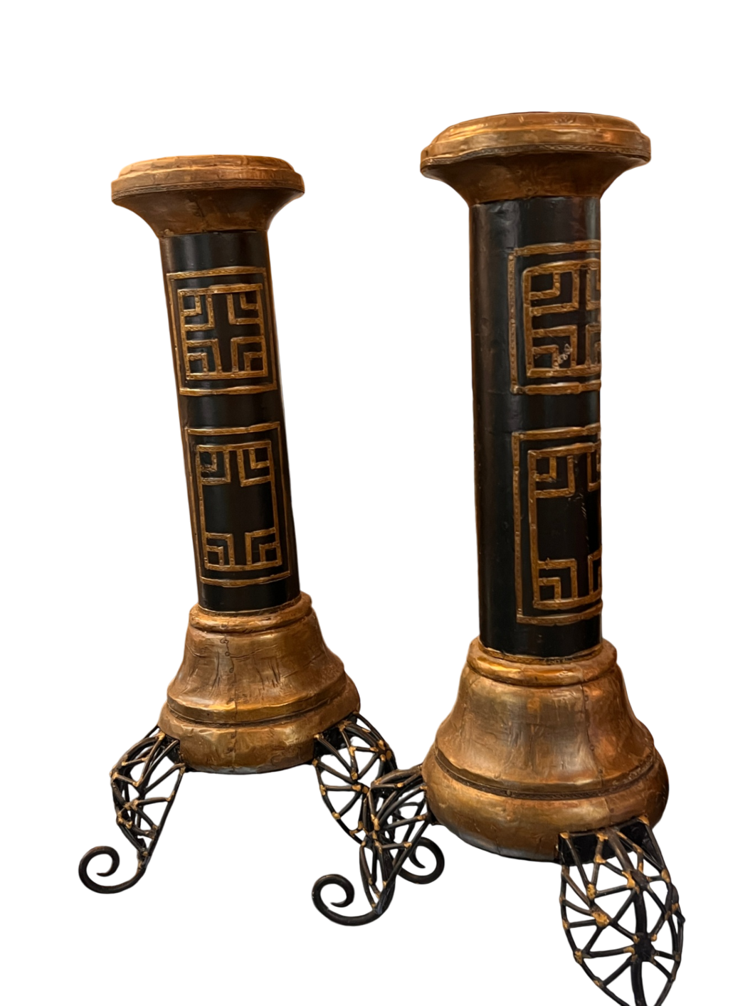 Decorative Wall Hanging Black and gold Wood and metal